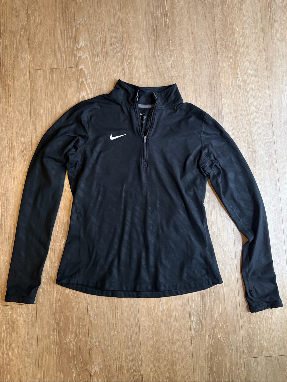 Nike Dri-Fit Black Tailgate Embossed Element Half Zip -Long-Sleeve